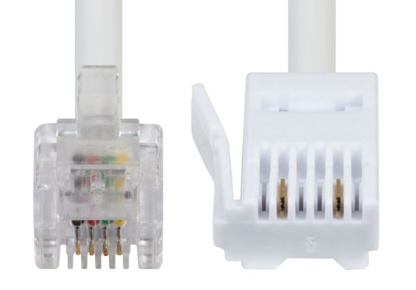DYNAMIX C-BTRJ11 - 2m BT to RJ11 Cable (For Modem to Phone Line Connection