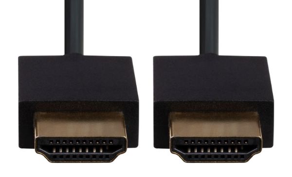 DYNAMIX C-HDMI2BLK-1-5 - 1.5m HDMI BLACK Nano High Speed Ethernet Cable. Designed for UHD Display up to 4K2K@60