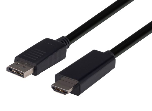DYNAMIX C-HDMIDP4K60-2 - 2m DisplayPort Source to HDMI 2.0 Monitor - Directional Cable. Max Res: 4K@60Hz