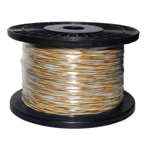 DYNAMIX C-JW-OW - 250m Orange & White Jumper Cable Roll Copper 0.5mm (non-tinned)