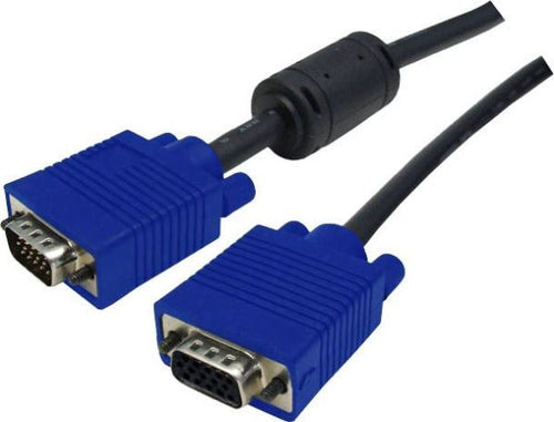 DYNAMIX C-MDDC-0 - 0.5m VESA DDC VGA Extension Cable Moulded HDDB15 M/F Coaxial Shielded