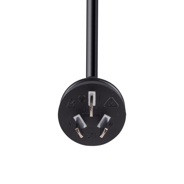 DYNAMIX C-PB3C10-1 - 1M 3-Pin Plug to Bare End 3 Core 1mm Cable Black SAA Approved