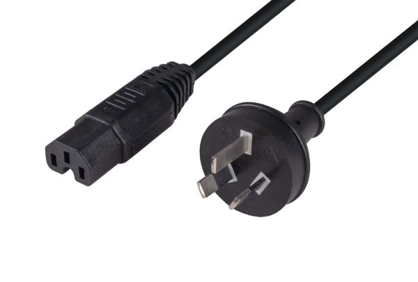 DYNAMIX C-POWERC - 1.8M 3-Pin Plug to IEC C13 Female Plug 10A SAA Approved Power Cord. 1.0mm copper core.