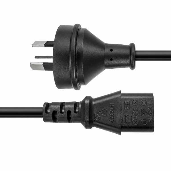 DYNAMIX C-POWERC1 - 1M 3-Pin Plug to IEC C13 Female Plug 10A Power Cord. 1.0mm copper core.
