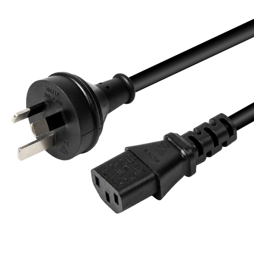 DYNAMIX C-POWERCPP - 0.3m 3-Pin Plug to IEC C13 Female Plug 10A Power Cord. 1.0mm copper core.