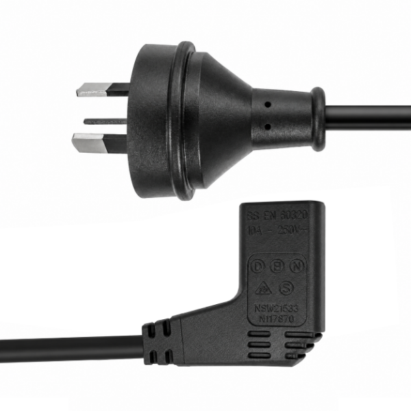 DYNAMIX C-POWERC - 1.8M 3-Pin Plug to IEC C13 Female Plug 10A SAA Approved Power Cord. 1.0mm copper core.