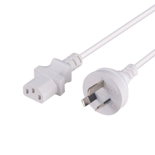 DYNAMIX C-POWERCWH - 1.5M 3-Pin Plug to IEC C13 Female Plug 10A SAA Approved Power Cord. 1.0mm copper core.