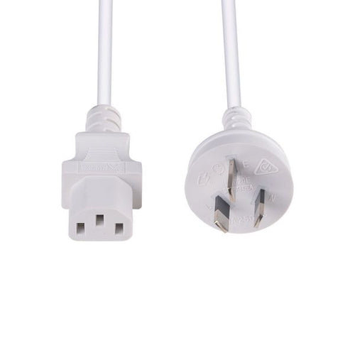 DYNAMIX C-POWERCWH - 1.5M 3-Pin Plug to IEC C13 Female Plug 10A SAA Approved Power Cord. 1.0mm copper core.