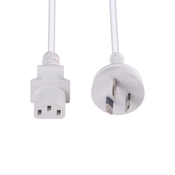 DYNAMIX C-POWERC - 1.8M 3-Pin Plug to IEC C13 Female Plug 10A SAA Approved Power Cord. 1.0mm copper core.