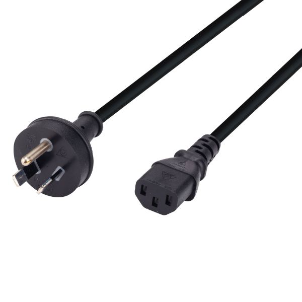 DYNAMIX C-POWERRE3 - 3m 3-Pin Plug to IEC Female Plug w/ rounded Earth Pin. 10A. Power Cord.