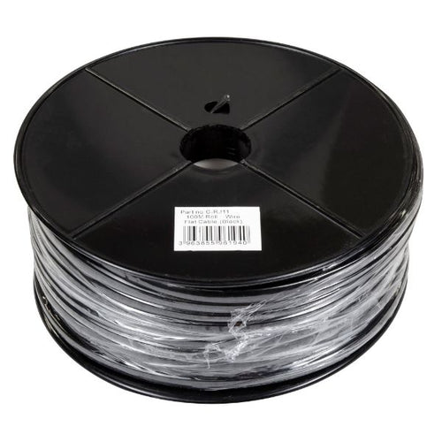 DYNAMIX C-RJ11-R102 - DYNAMIX 100m Roll 6-Wire Flat Cable 28 AWG, Black colour