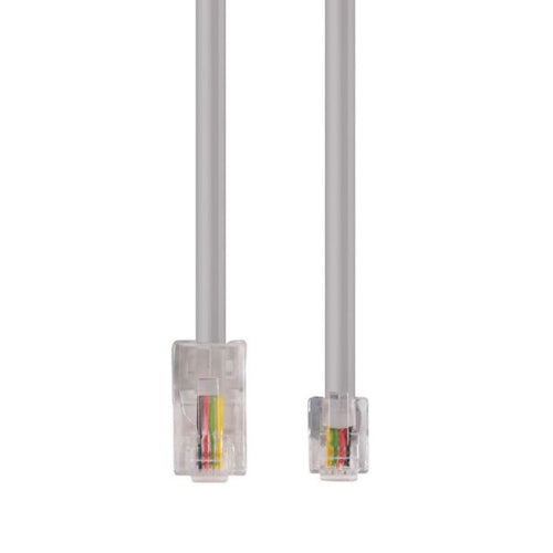 DYNAMIX C-RJ1245-2 - 2m RJ12 to RJ45 Cable - 4C All pins connected crossed Colour Grey