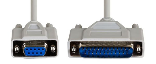 DYNAMIX C-SERAT-M - 2m PC AT Serial Printer Cable - Moulded DB9F/DB25M
