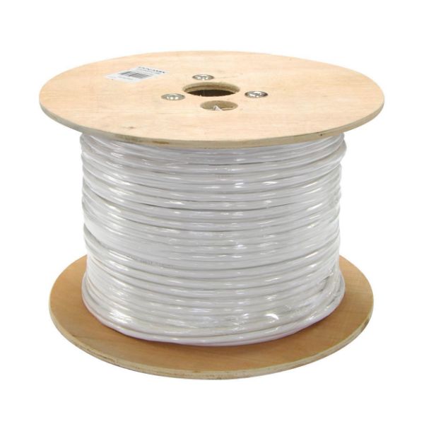 DYNAMIX C-STPC6-STR - 305m Cat6 FTP Stranded Shielded Cable Roll 250MHz 26AWGx4P White LSZH Jacket
