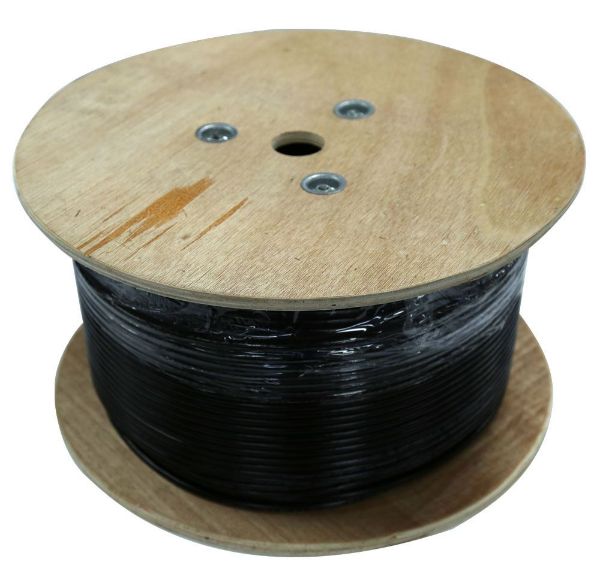 DYNAMIX C-STPEXT-SLDBK - 305m Cat5E STP EXTERNAL UV Stabilised SOLID Cable Roll