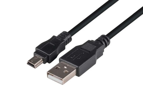 DYNAMIX C-U2AMB-03 - 0.3m USB 2.0 Mini-B (5-pin) Male to USB-A Male Connectors