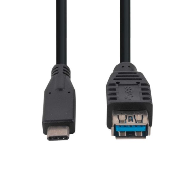 DYNAMIX C-U3-1CAF-0-2 - 0.2M USB 3.1 USB-C Male to USB-A Female Cable Black