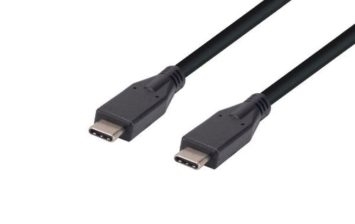 DYNAMIX C-U3-1CC-1 - 1M 60W USB 3.1 USB-C Male to USB-C Male Cable 5V/3A Speed Gen2 (Up to 10Gbps)