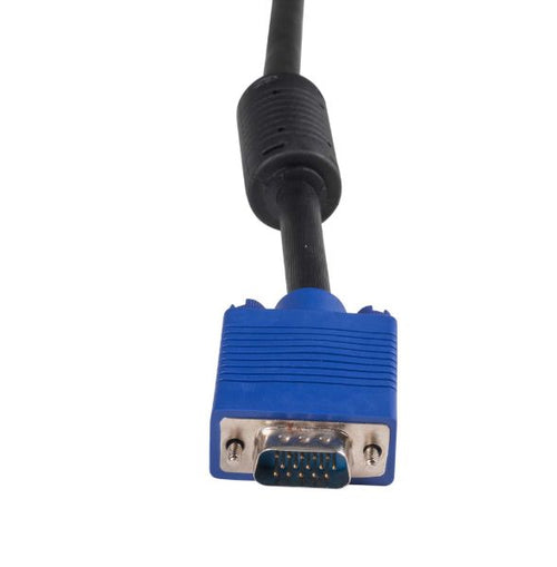 DYNAMIX C-VDDCBK-MM5 - 5m VESA DDC1 & DDC2 VGA Male/Male Cable - Moulded BLACK Colour Coaxial Shielded