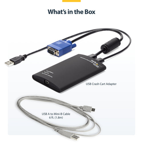 StarTech.com NOTECONS01 - KVM Console to USB Laptop Crash Cart