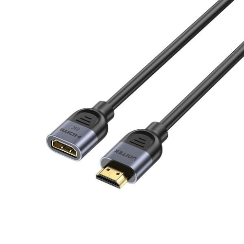 C11091AGY-0-5M - UNITEK C11091AGY-0-5M - 0.5m 8K HDMI Extension Cable Supports 8K@60Hz/4K@120Hz HDR Built to Last Gold-plated
