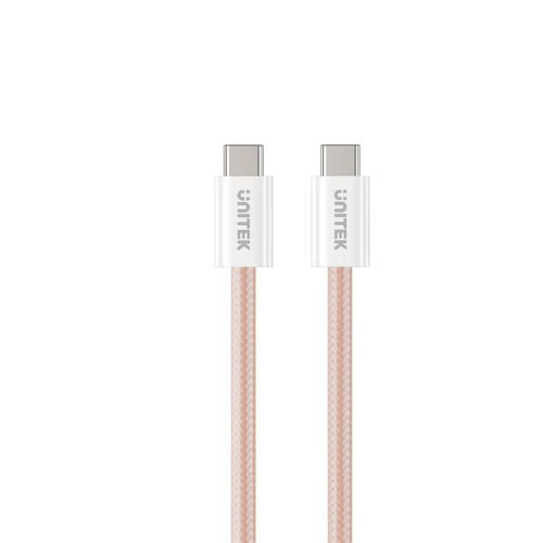 UNITEK C14141A-PNK - 1M USB-C to USB-C Magnetic Cable. Supports 100W PD Fast Charging. Tangle-free