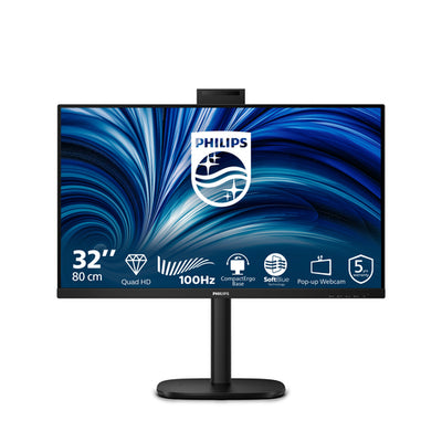 32B2U3601H/75 - PHILIPS 32B2U3601H/75 32" 16:9 QHD IPS LED 100HZ,4MS,USB-C DOCK,HDMI,DP/OUT,CAM,H/ADJ,4YR