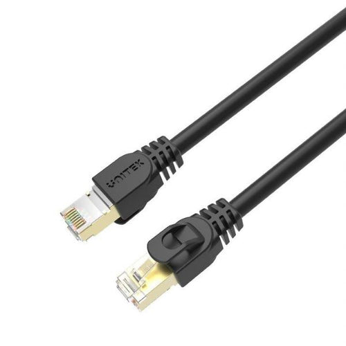 C1813EBK-10 - UNITEK C1813EBK-10 - 10m CAT7 Black SSTP 26AWG Patch Lead in PVC Jacket Supports 10 Gigabit Ethernet
