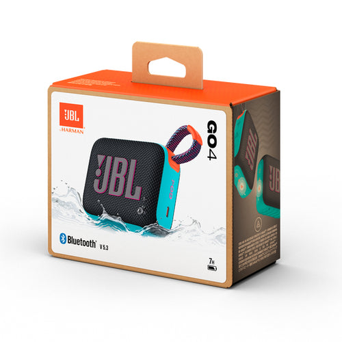 JBLGO4BLKO - JBL GO4 - MINI BT SPEAKER - BLACK ORANGE