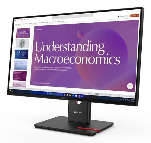 LENOVO T24D-40 23.8" IPS, FHD (16:9), DP+HDMI+USB TYPE-C, DPOUT, RJ45, PD UP TO 96W, 3YR