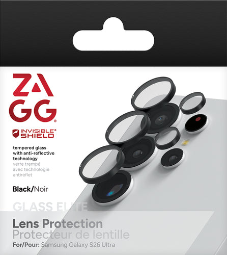 ZAGG InvisibleShield Premium CameraRings Lens Protector, Samsung Komodo, Black