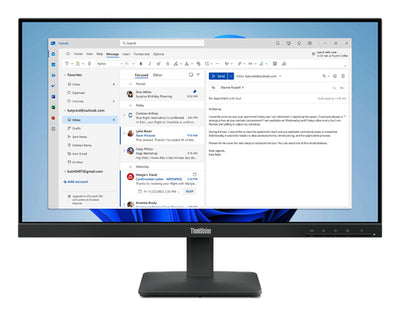 64B5KAR1AU - LENOVO S24-4E 23.8" FHD (16:9), 1920x1080, VGA+HDMI, NEIGBARER STANDFUSS, KABEL, 3J
