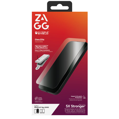 ZAGG InvisibleShield Glass Elite Screen Protector, Apple iPhone Air