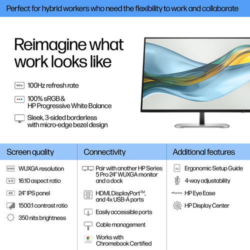 HP Series 5 Pro 524pn 24 inch WUXGA Monitor