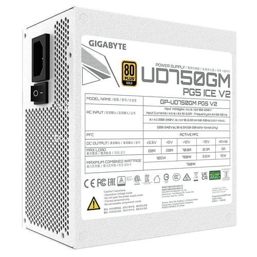 GP-UD750GM PG5 ICE - GIGABYTE GP-UD750GM PG5 ICE POWER SUPPLY