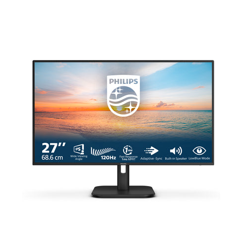 27E1N1200A/75 - PHILIPS 27E1N1200A/75 27" 16:9 1080P FHD IPS LED,100HZ,MPRT 1MS,HDMI,DP,VGA,SPKR,4YR