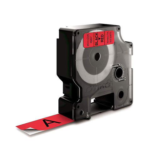 S0720870 - Dymo Blk on Red 19mmx7m Tape