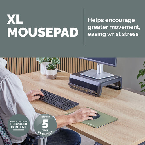 100139318 - Fellowes Breyta XL Mouse Pad Sage