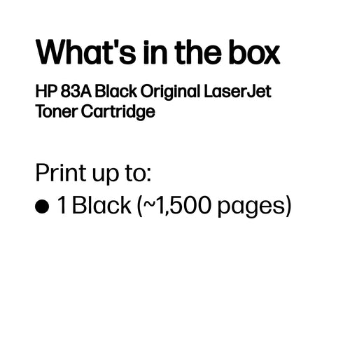 HP CF283A - 83A BLACK LJ TONER CART CF283A