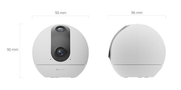 EZVIZ C60P - 4MP (2K+) Indoor WiFi Camera w/ Dual Lens. Motorized Horizontal 360 Pan View