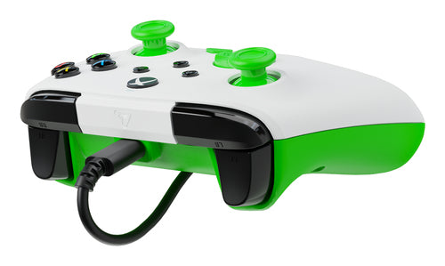 TBC-2002-55 - TURTLE BEACH REMATCH CORE WIRED CONTROLLER - WHITE/GREEN XBX