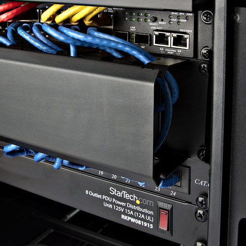 CMDUCT2U - STARTECH.COM 2U SERVER RACK CABLE MANAGEMENT PANEL WITH COVER 2 YR