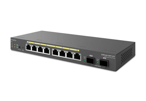 EWS2910FP-FIT - EnGenius Fit 110W Gigabit PoE+ 8 Port Switch with SFP