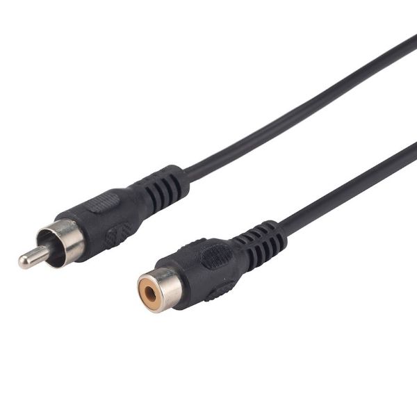 DYNAMIX CA-RCA-MF2 - 2m RCA Plug to Socket Extension Cable 30AWG
