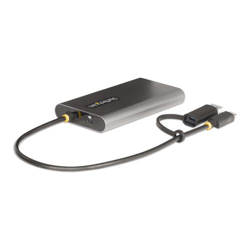 STARTECH.COM USB-A / USB-C TO DUAL-HDMI ADAPTER/CONVERTER, 4K 60HZ, 100W PD 3 YR