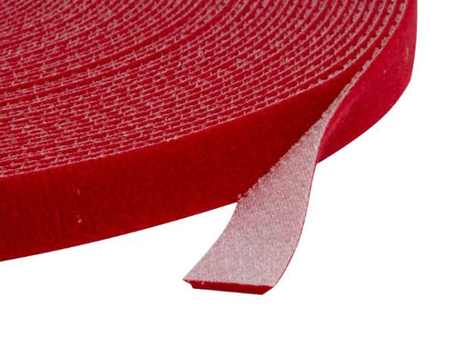 DYNAMIX CAB2012VRED - Hook & Loop Roll 20m x 12mm dual sided RED colour
