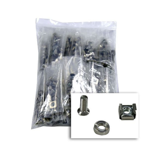 DYNAMIX CAGEN100-4 - 100pc Pack 3 Piece Cage Nut 4x Cage Nuts per Bag M6 Colour Silver