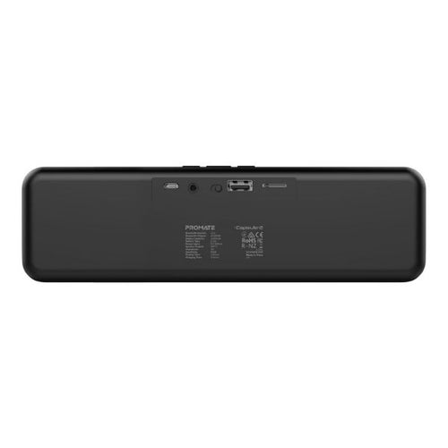 CAPSULE-2-BLK - PROMATE CAPSULE-2-BLK - 6W Wireless HD Bluetooth Portable Speaker Built-in 1200 Lithium Battery. Up to 4 Hours