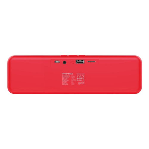 CAPSULE-2-RD - PROMATE CAPSULE-2-RD - 6W Wireless HD Bluetooth Portable Speaker Built-in 1200 Lithium Battery. Up to 4 Hours