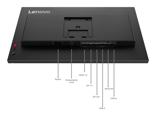 LENOVO T24D-40 23.8" IPS, FHD (16:9), DP+HDMI+USB TYPE-C, DPOUT, RJ45, PD UP TO 96W, 3YR
